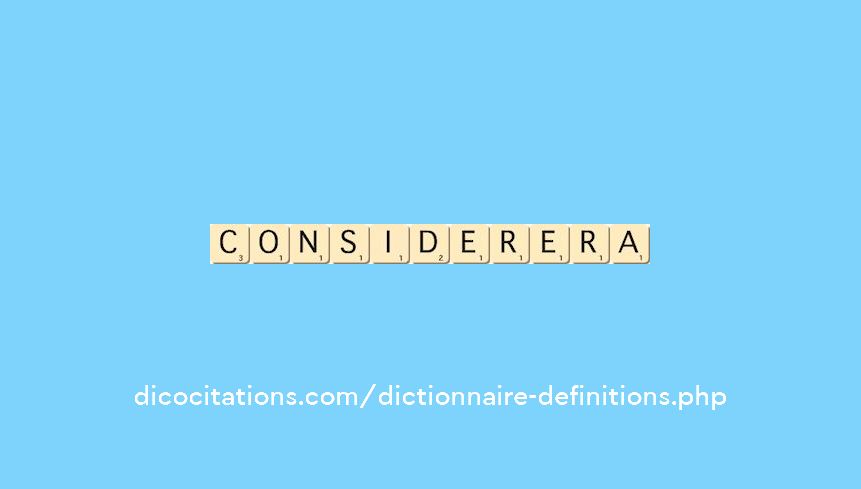 considerera considerera