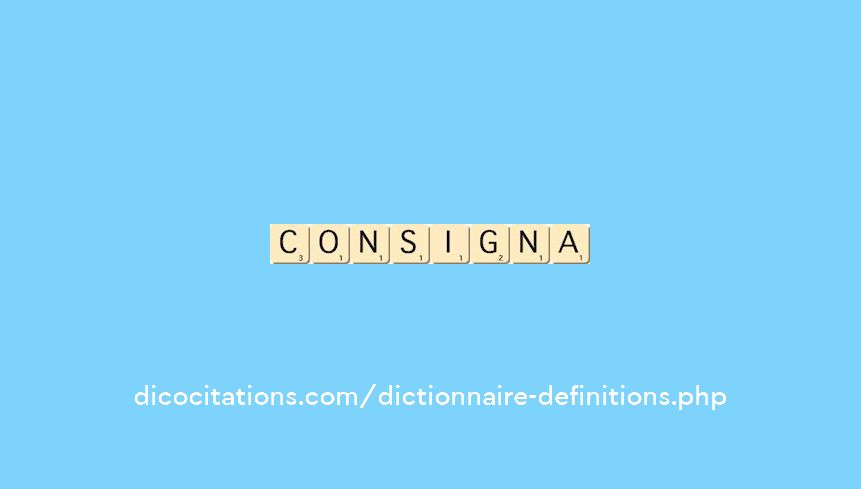 consigna consigna