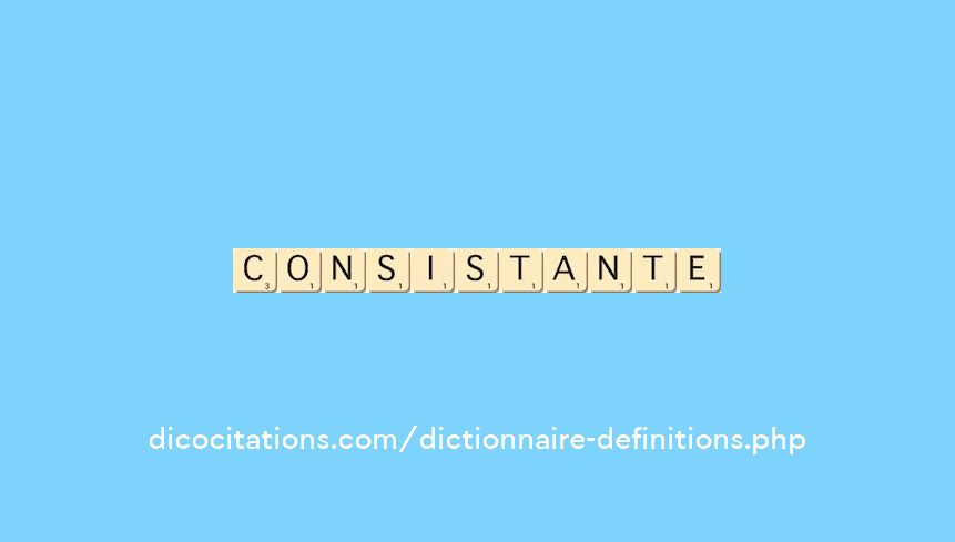 consistante consistante