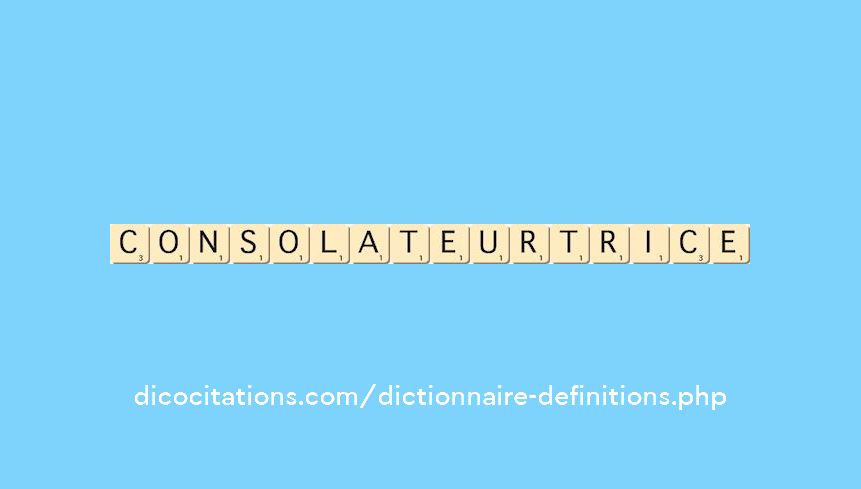 consolateur--trice