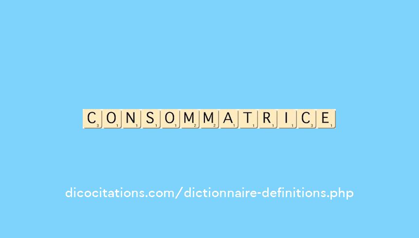 consommatrice consommatrice