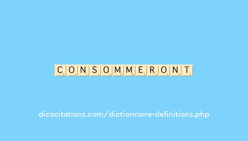 consommeront consommeront