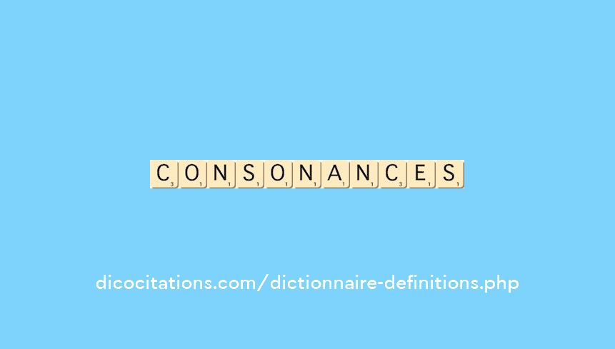 consonances consonances