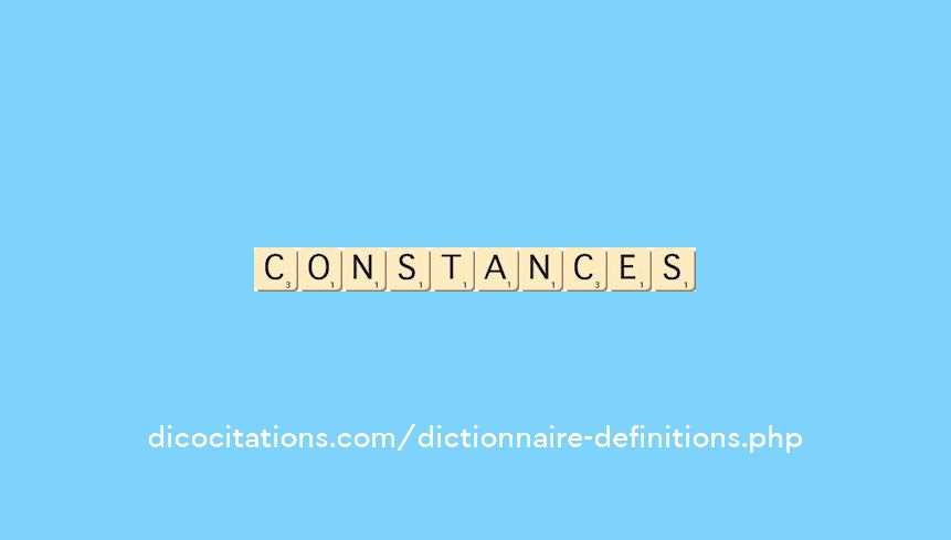 constances constances