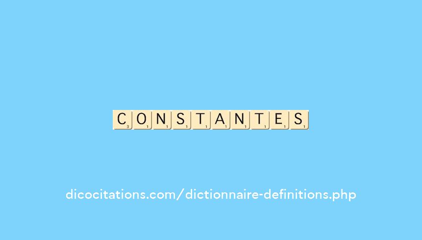 constantes constantes
