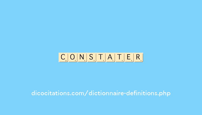 constater