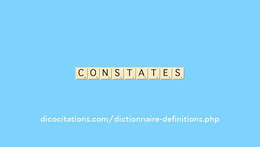 constates constates