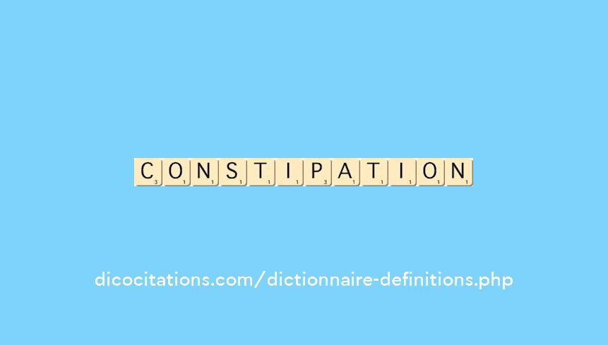 constipation