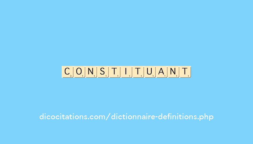 constituant constituant