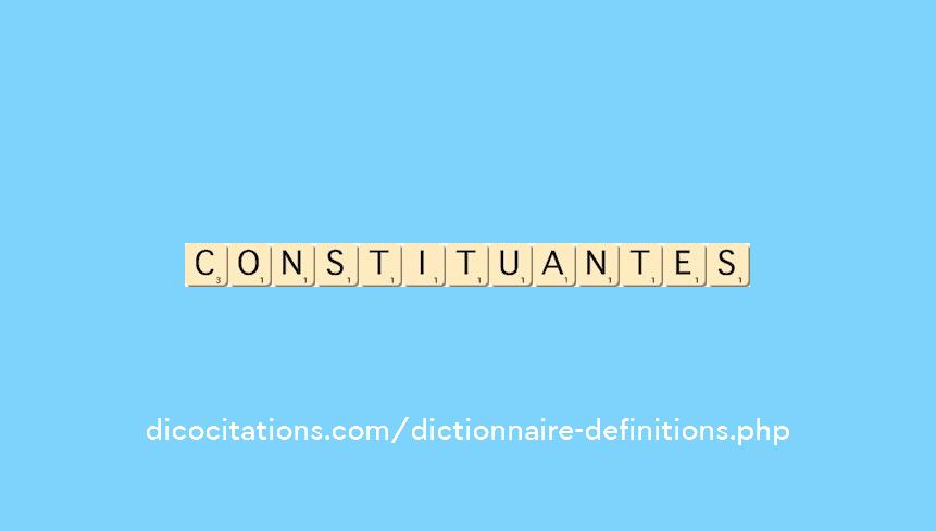 constituantes