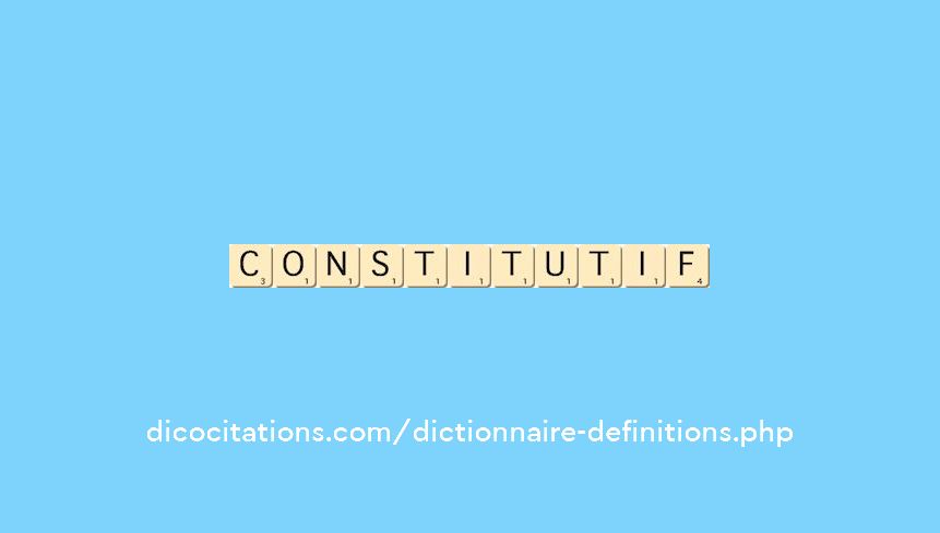 constitutif constitutif