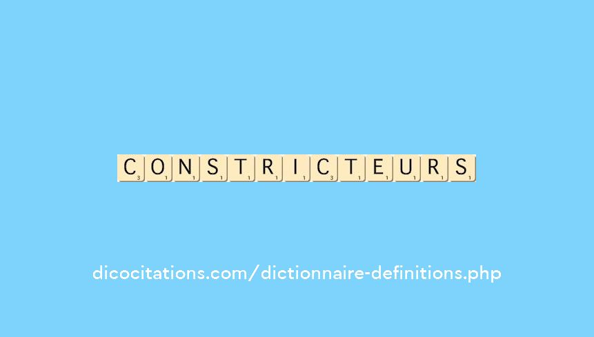constricteurs constricteurs