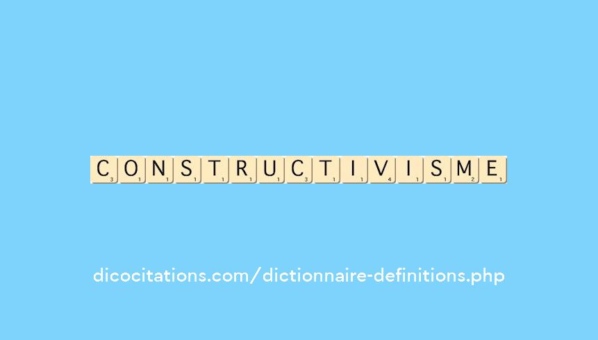 constructivisme constructivisme
