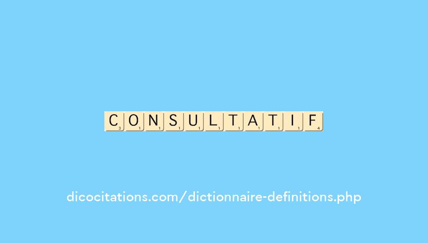consultatif consultatif