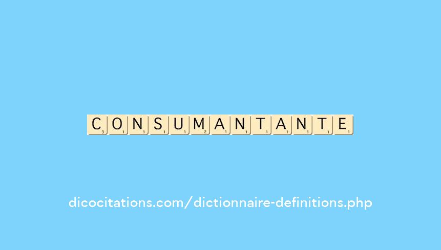 consumant--ante