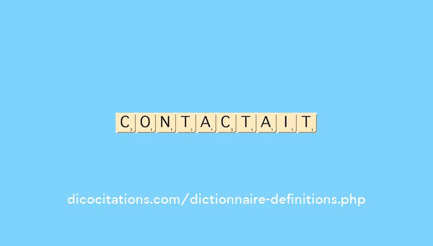 contactait contactait