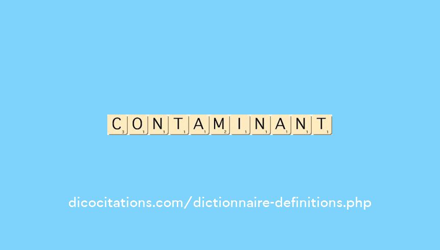 contaminant contaminant