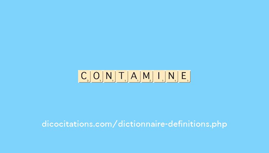 contamine contamine