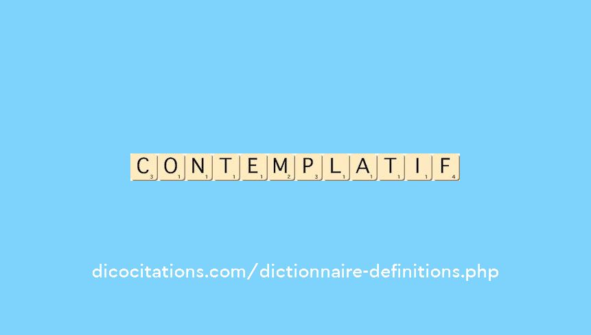 contemplatif contemplatif