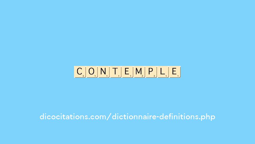 contemple contemple