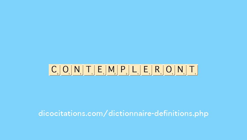 contempleront contempleront