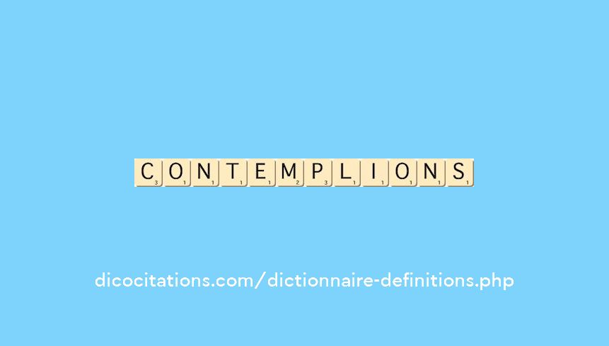 contemplions contemplions