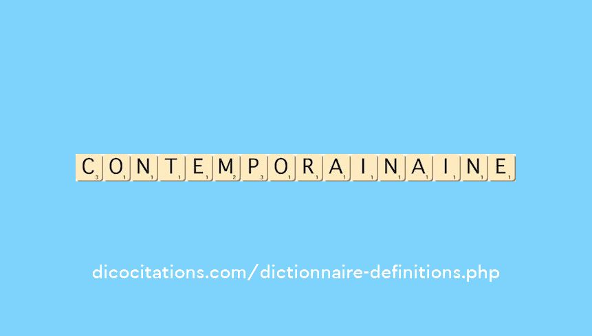 contemporain--aine