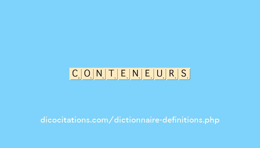 conteneurs conteneurs