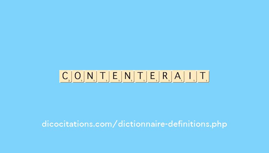 contenterait contenterait