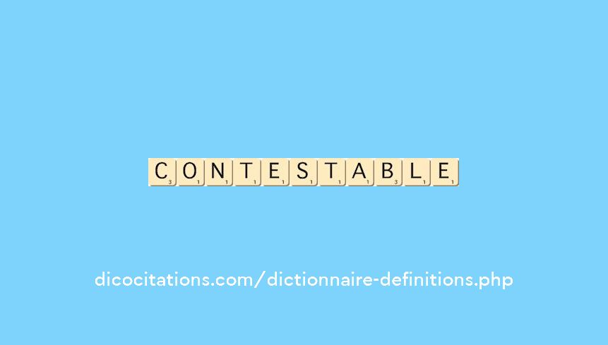 contestable contestable
