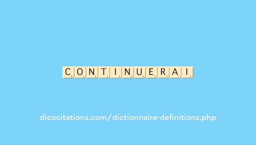 continuerai