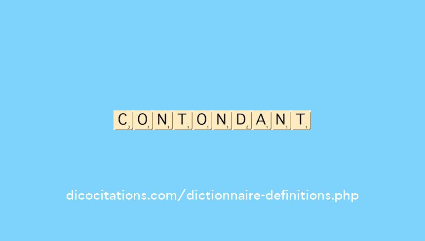 contondant contondant