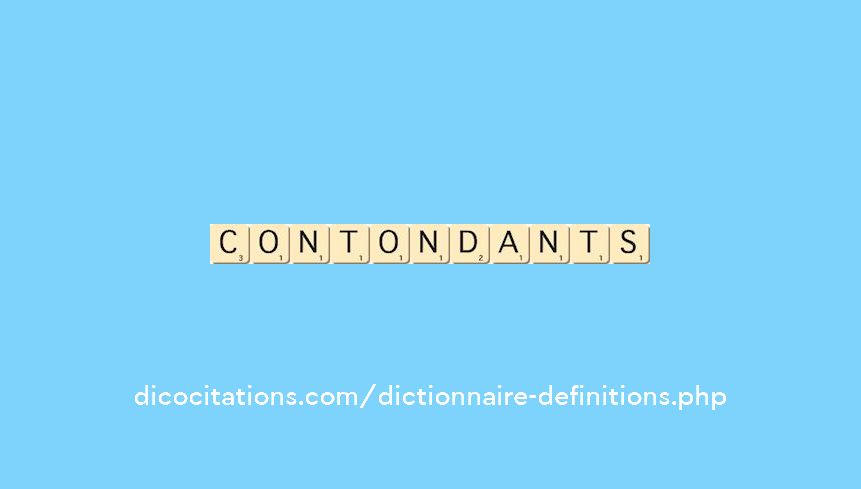 contondants contondants