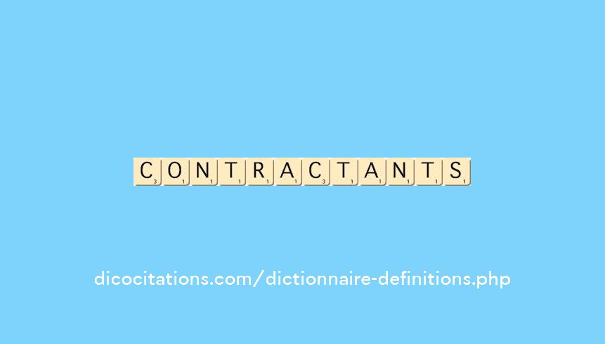 contractants contractants