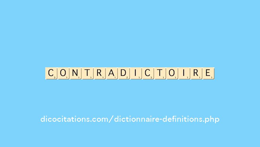 contradictoire