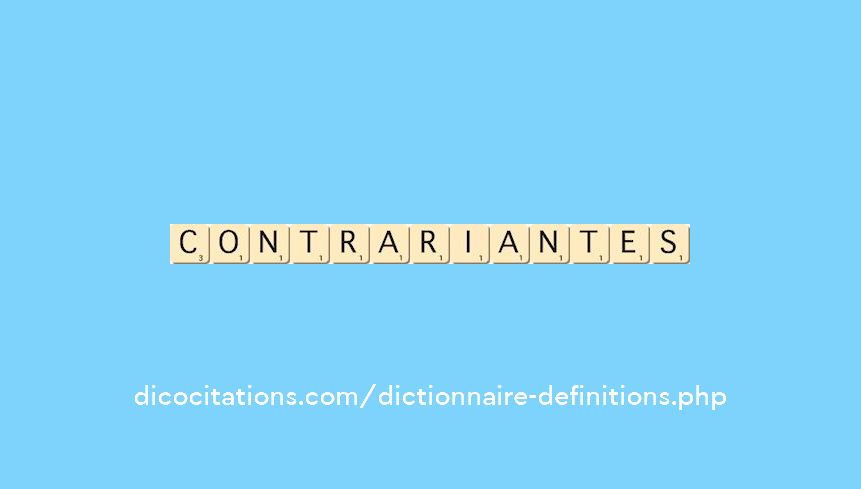 contrariantes contrariantes