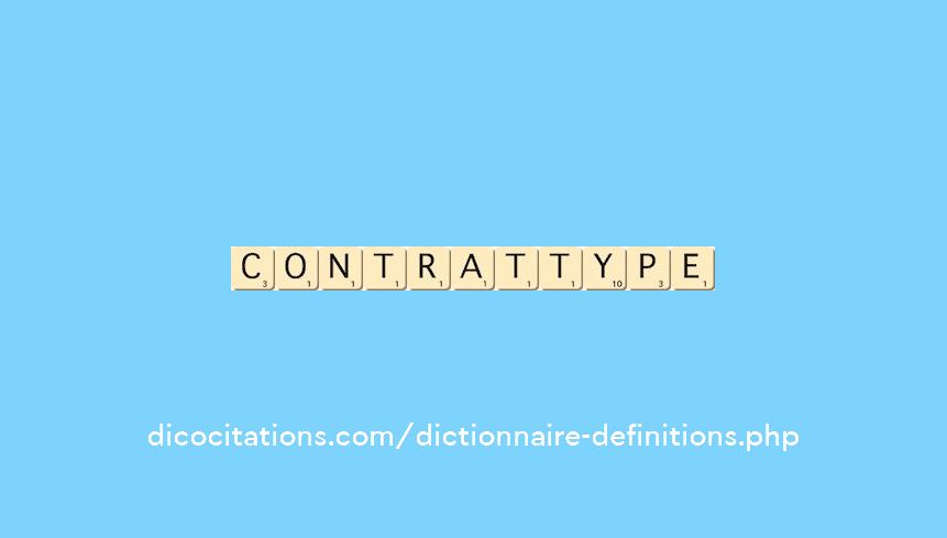 contrat-type contrat-type