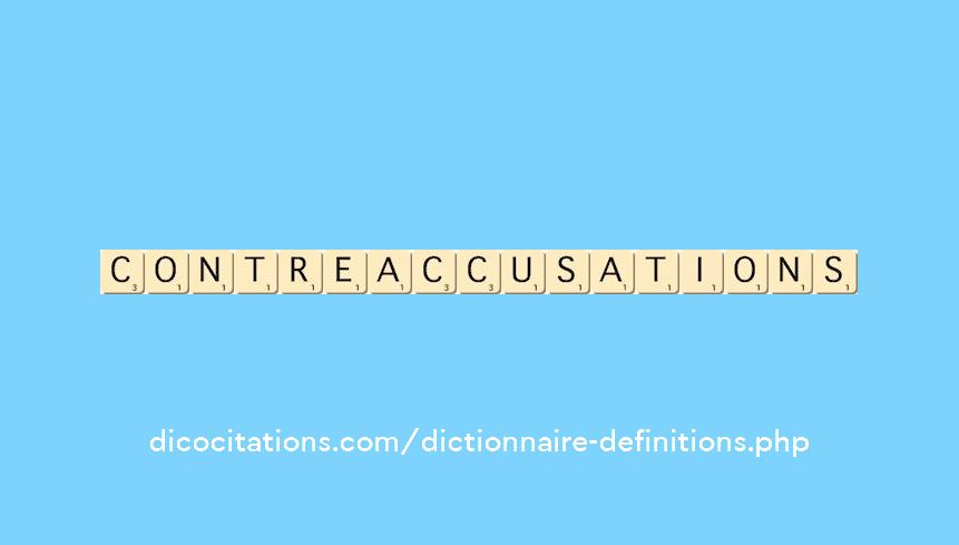 contre-accusations