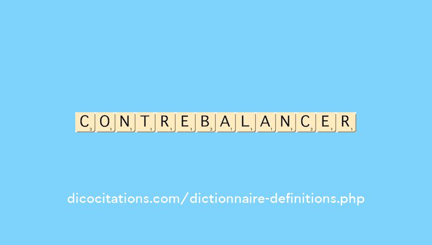contre-balancer