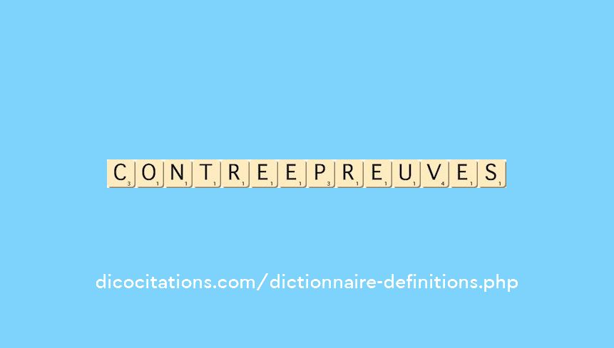 contre-epreuves contre-epreuves