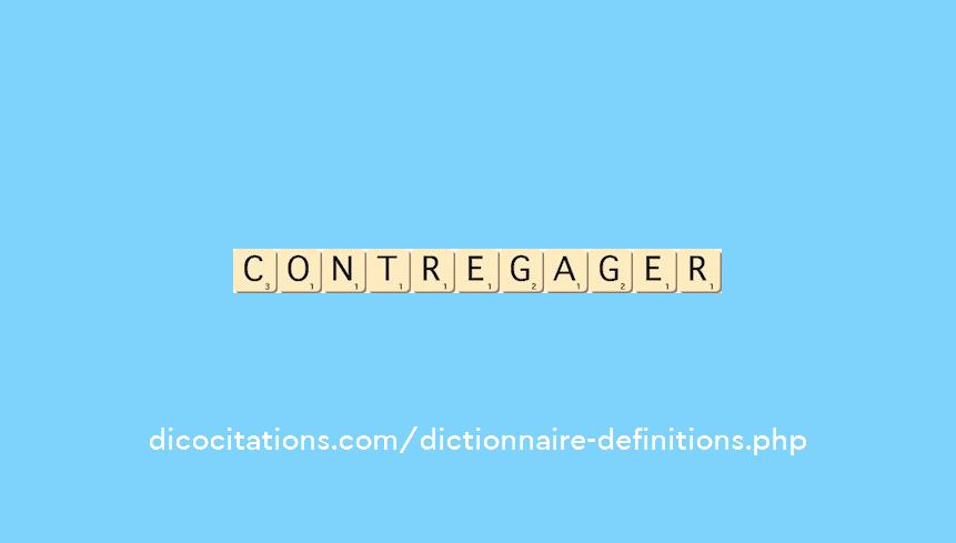 contre-gager