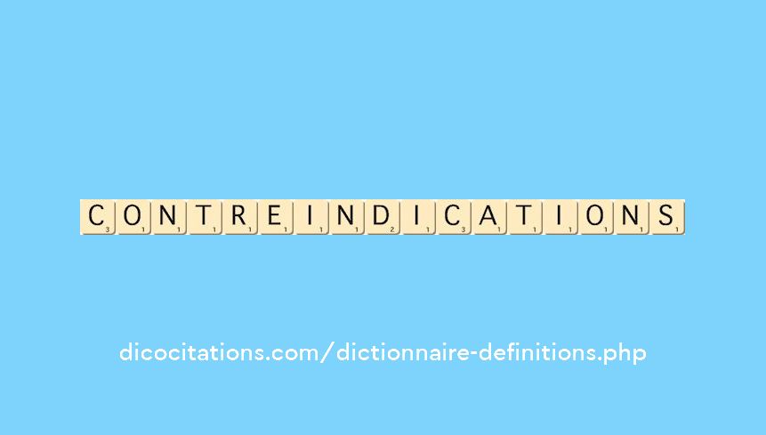 contre-indications