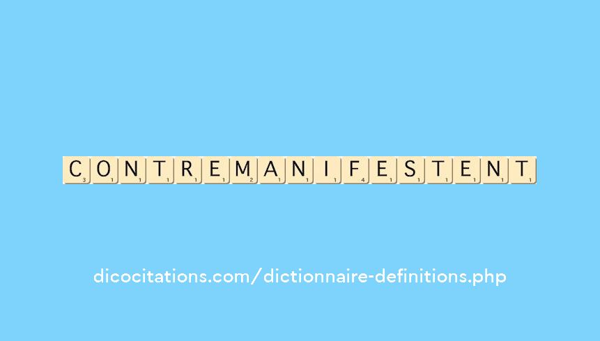 contre-manifestent contre-manifestent