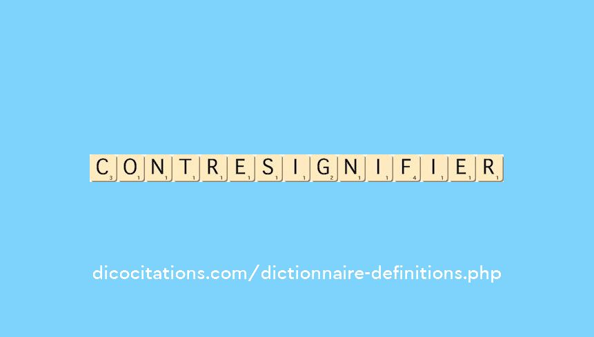contre-signifier