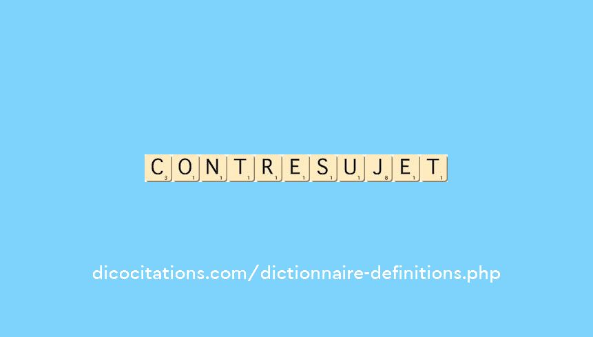 contre-sujet
