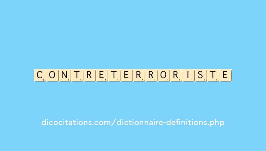 contre-terroriste contre-terroriste