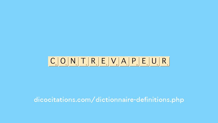 contre-vapeur