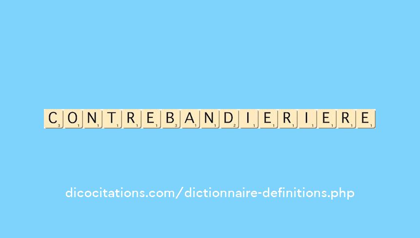 contrebandier--iere