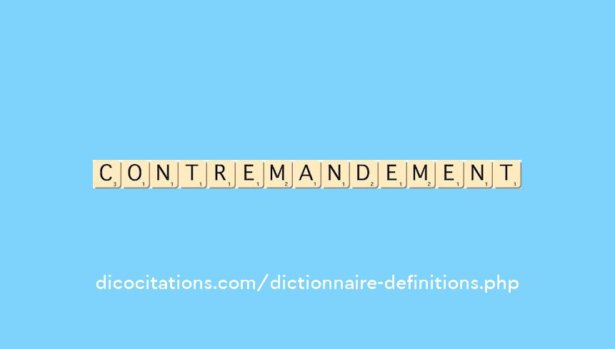 contremandement