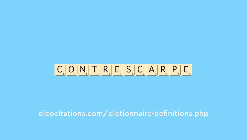 contrescarpe